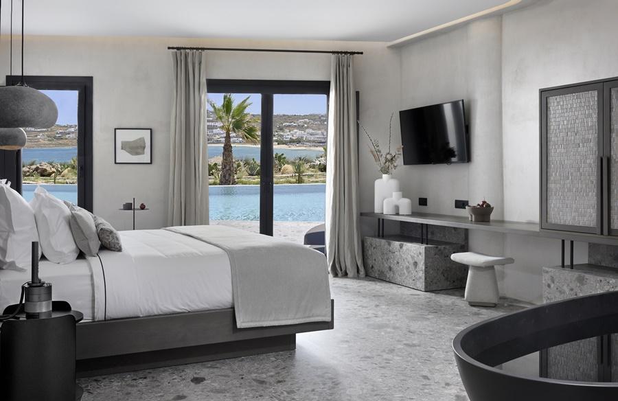 Aeonic Suites & Spa - Only Adults Ornos  Bagian luar foto