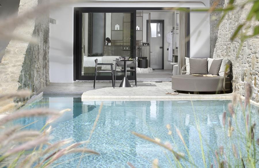 Aeonic Suites & Spa - Only Adults Ornos  Bagian luar foto