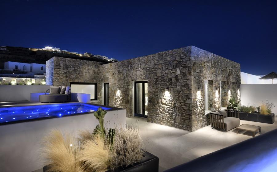 Aeonic Suites & Spa - Only Adults Ornos  Bagian luar foto